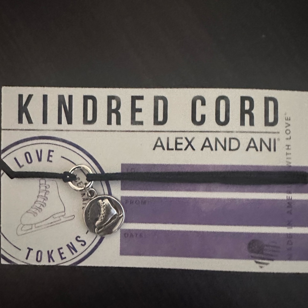 Ice Skate Alex and Ani Cord Bracelet